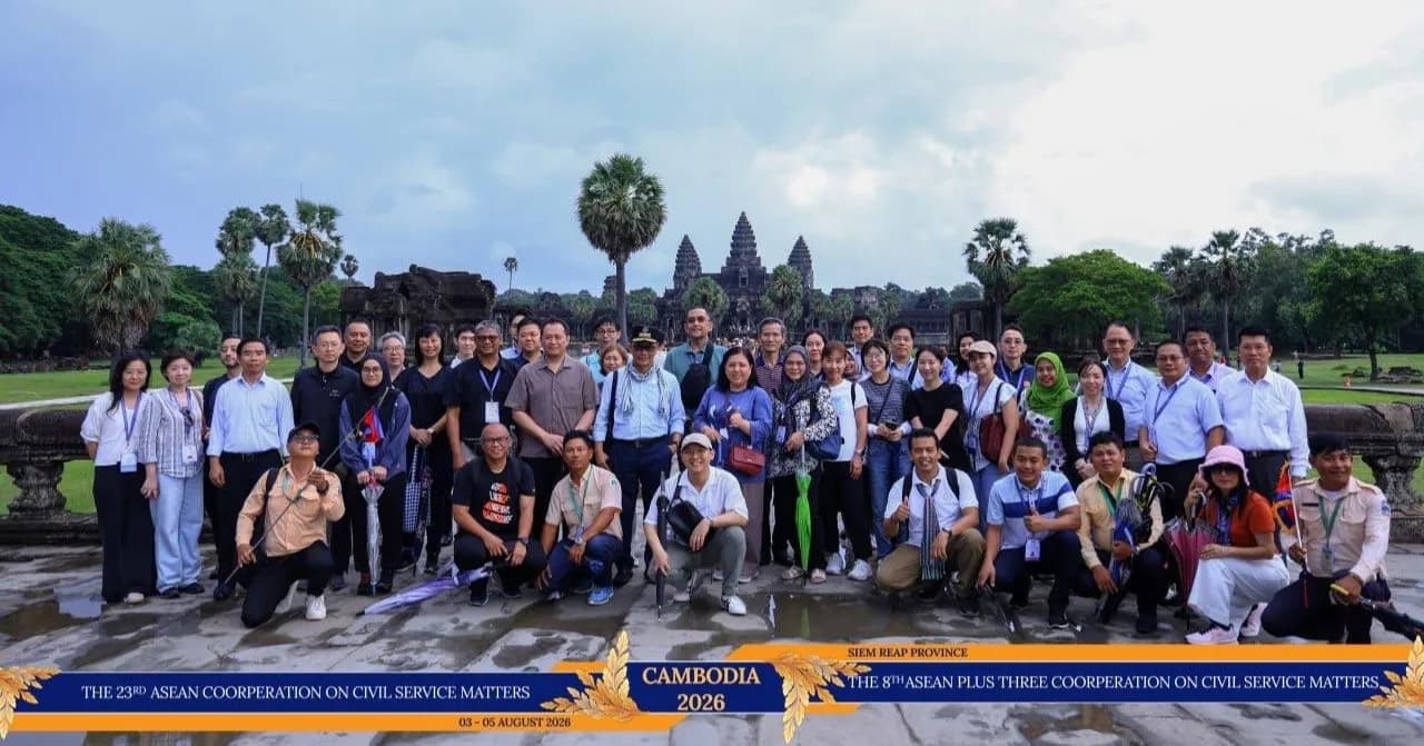 កម្ពុជាជូនប្រតិភូជាន់ខ្ពស់អាស៊ាន និងអាស៊ានបូកបី ទស្សនាវប្បធម៌ និងសិល្បៈល្បាញល្បីនៅខេត្តសៀមរាប ​