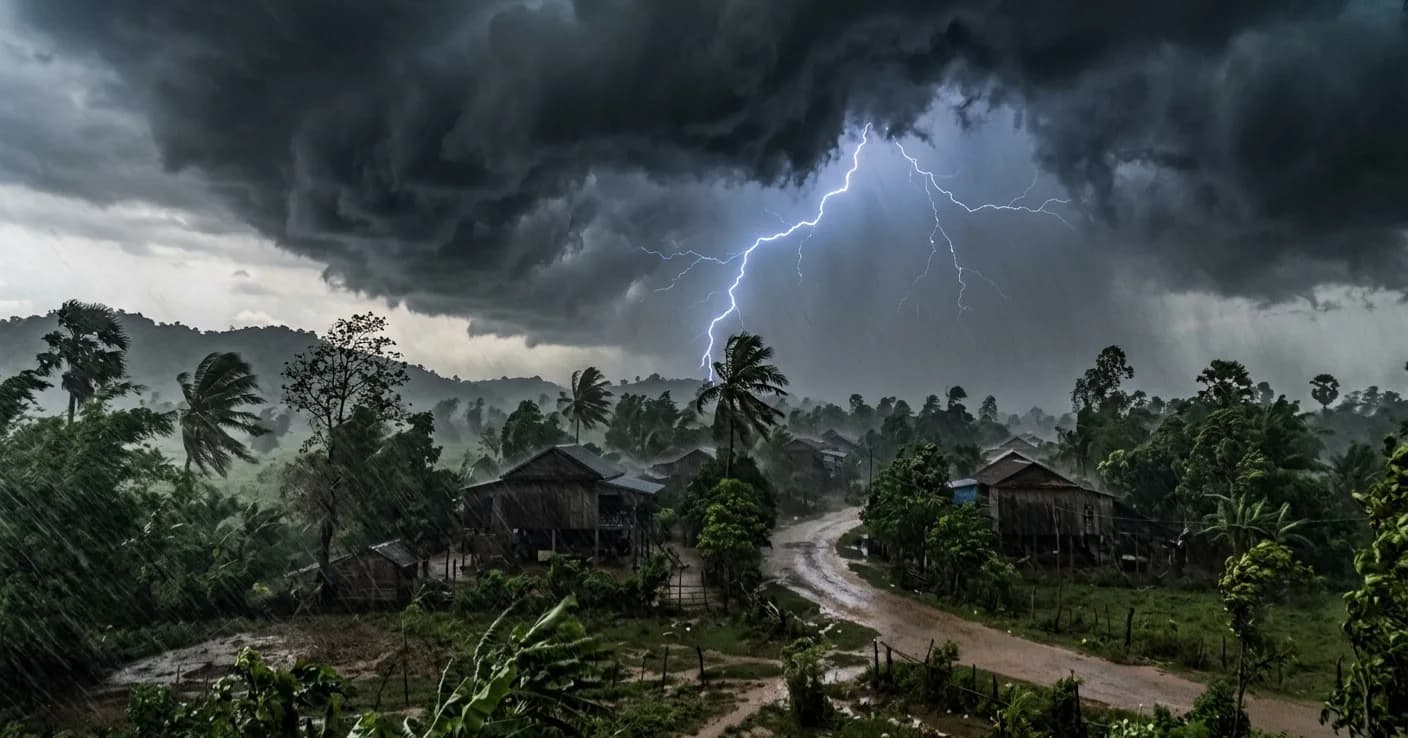 ក្រសួងធនធានទឹក និងឧតុនិយម បានព្រមានថា ព្យុះសង្ឃរា «មេខឡា» (Mekkhala) នឹងបន្តជះឥទ្ធិពលលើប្រទេសកម្ពុជា ចាប់ពីថ្ងៃទី២៣ ដល់ថ្ងៃទី២៥ ខែមិថុនា ឆ្នាំ២០២៦។
